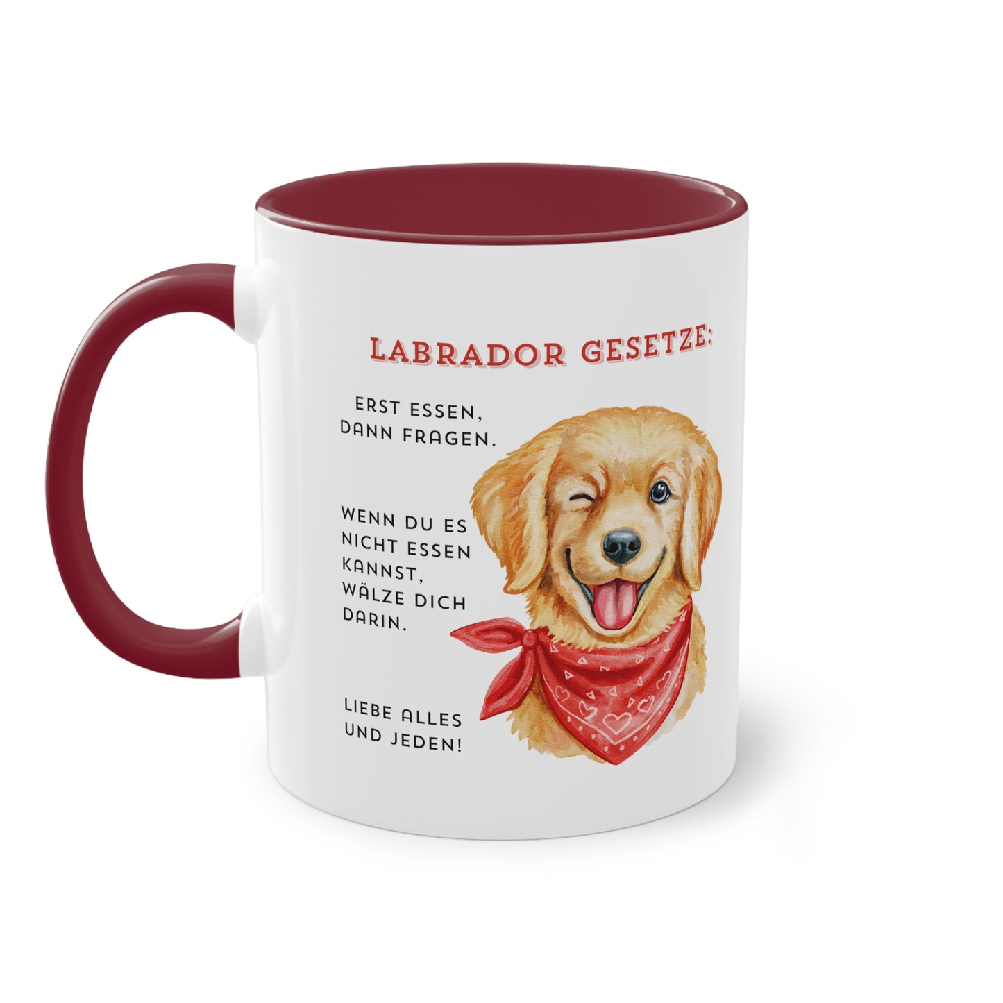 Labrador Gesetze - Zwei-Ton-Kaffeetasse