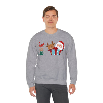 Ho ho ho Rentier und Santa  - Unisex Sweatshirt