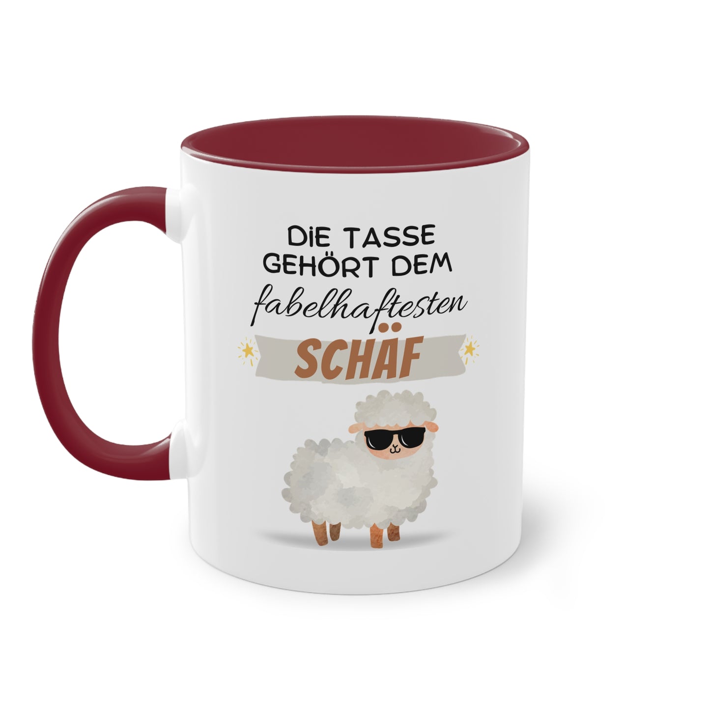 Die Tasse gehört dem fabelhaftesten Schäf - Zwei-Ton-Tasse