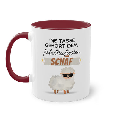 Die Tasse gehört dem fabelhaftesten Schäf - Zwei-Ton-Tasse