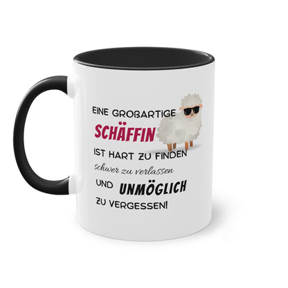 Eine großartige Schäffin ist hart zu finden, schwer zu verlassen und unmöglich zu vergessen - Zwei-Ton-Tasse