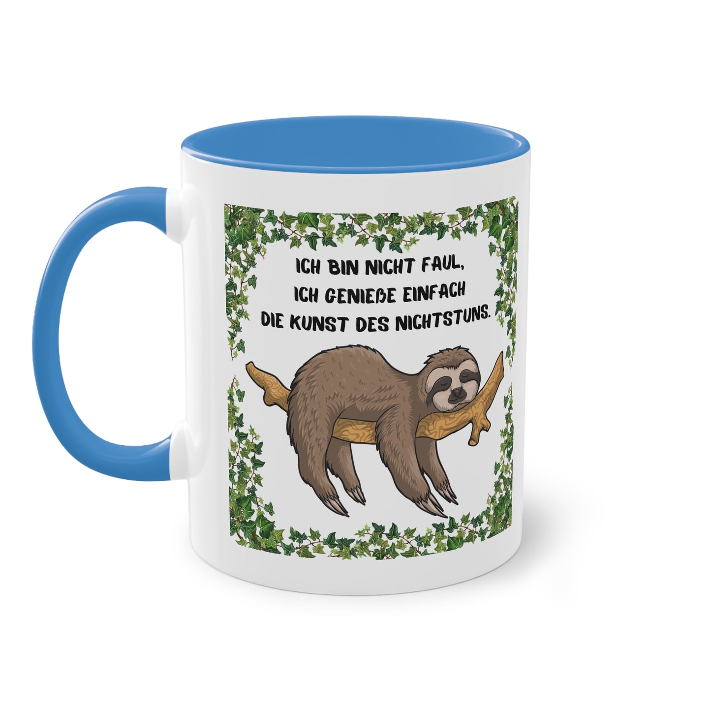 Ich bin nicht faul. Ich genieße einfach die Kund des Nichts-Tuns - Zwei-Ton-Tasse