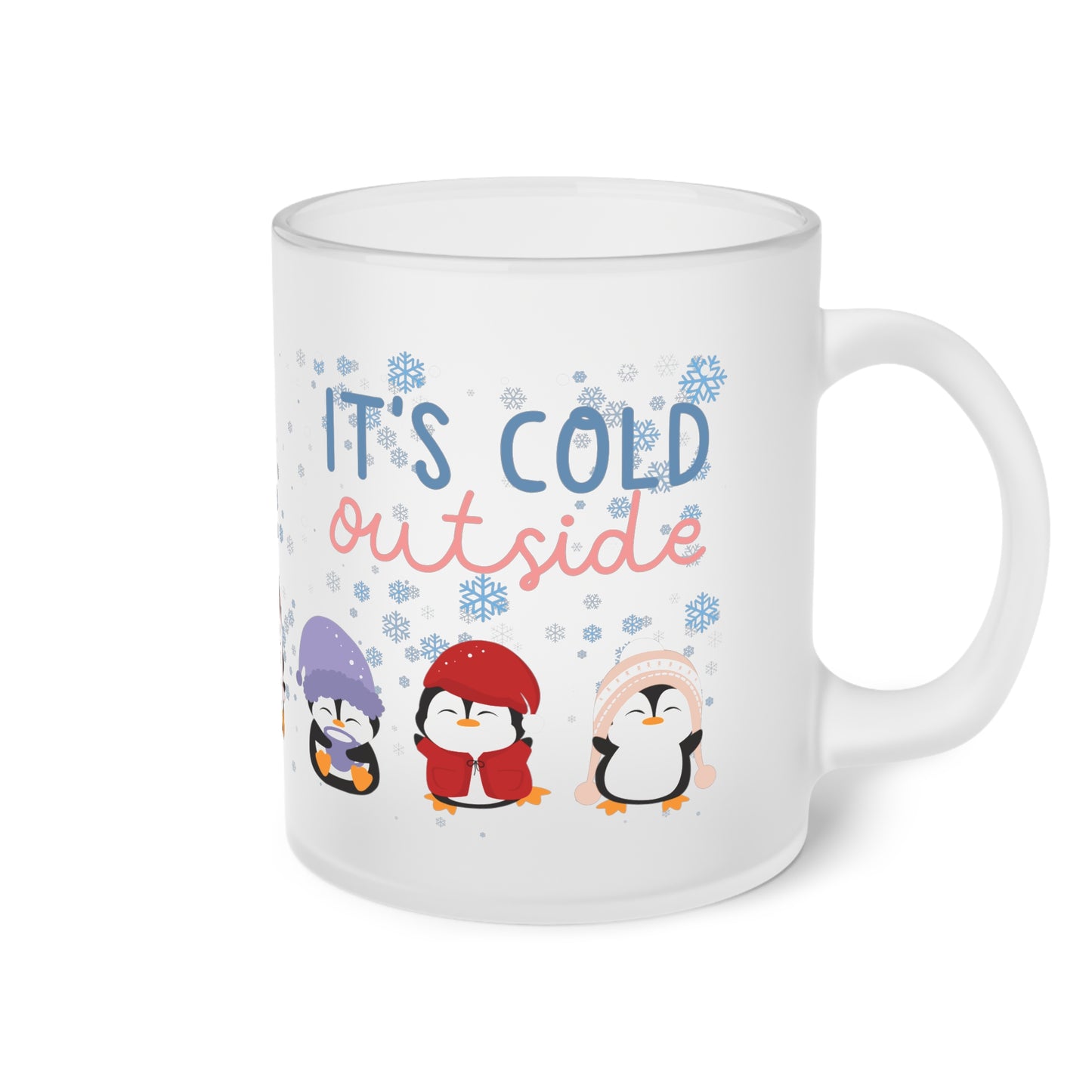 It´s cold outside - Milchglas Tasse