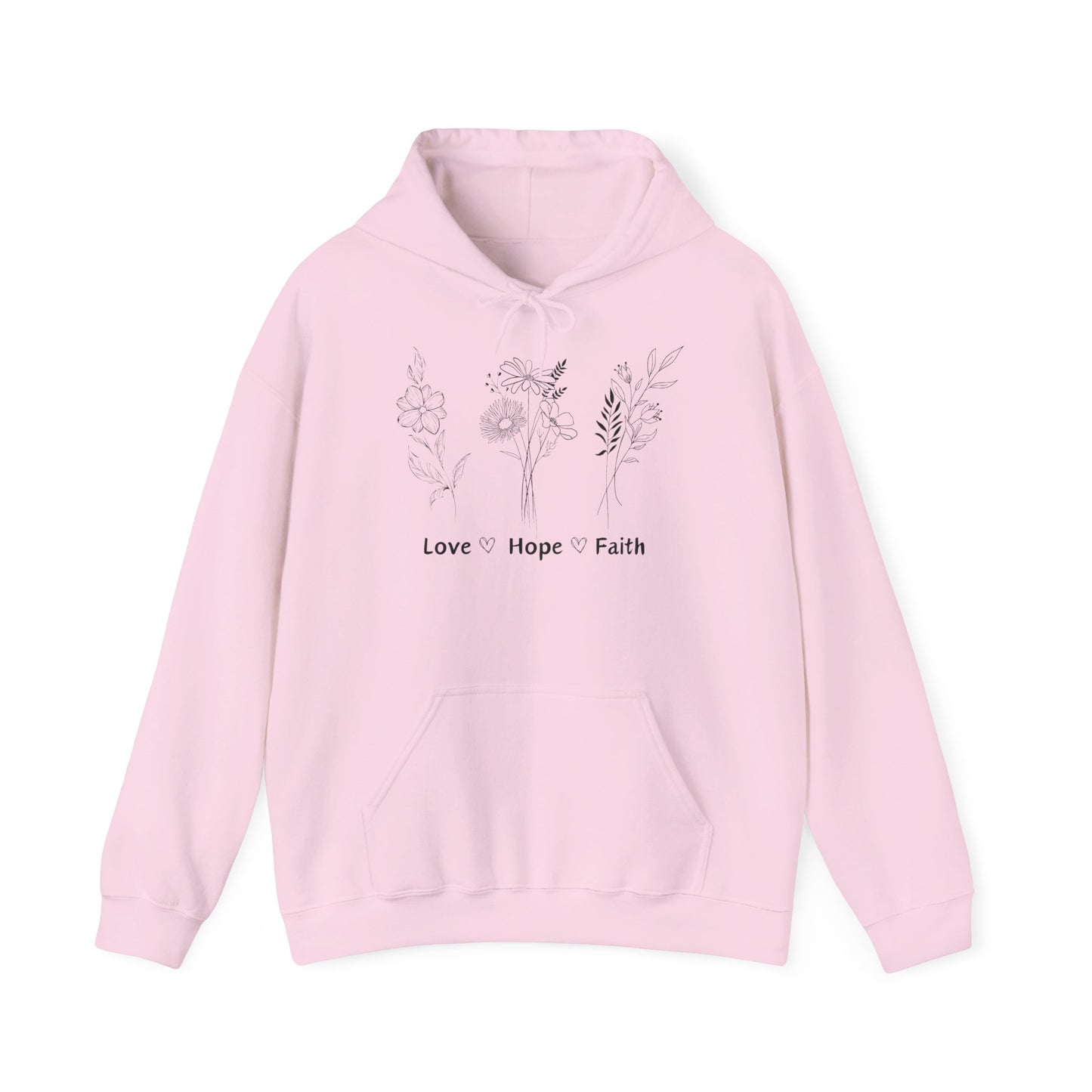 Unisex Hoodie - Glaube, Liebe, Hoofnung