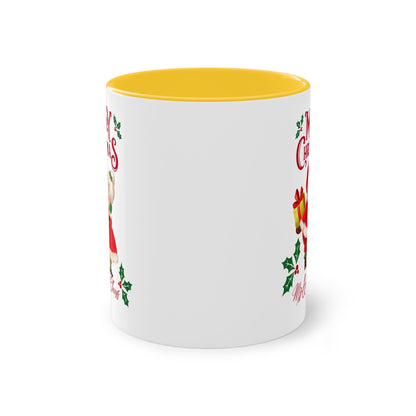 Merry Christmas Mr. & Mrs. Claus - Zwei-Ton-Kaffeetasse