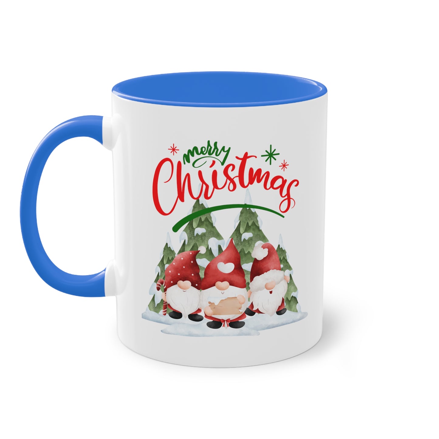 Wichtel Merry Christmas - Zwei-Ton-Kaffeetasse