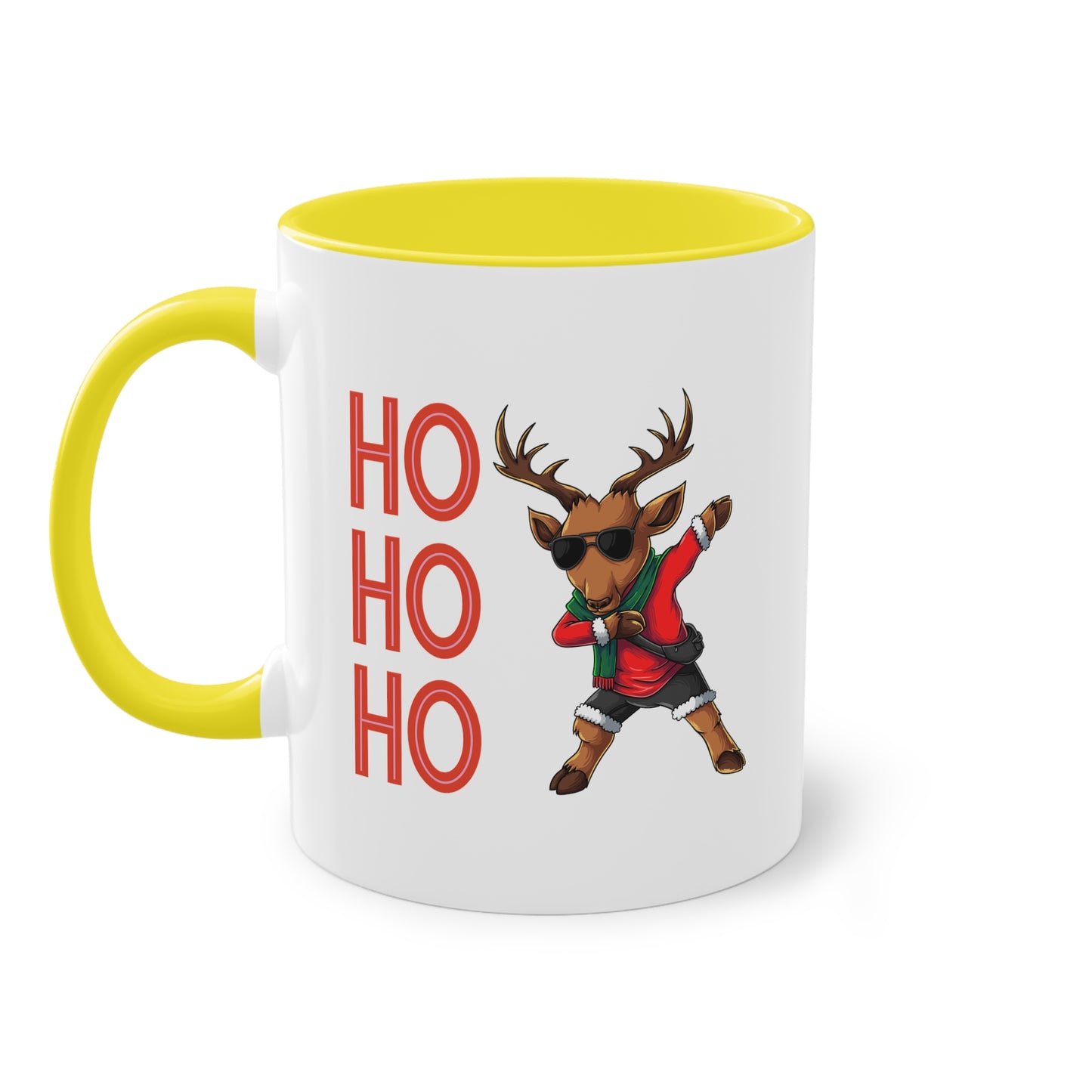 Ho ho ho Rentier  - Zwei-Ton-Kaffeetasse