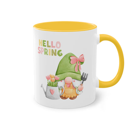 Hello Spring - Zwei-Ton-Kaffeetasse