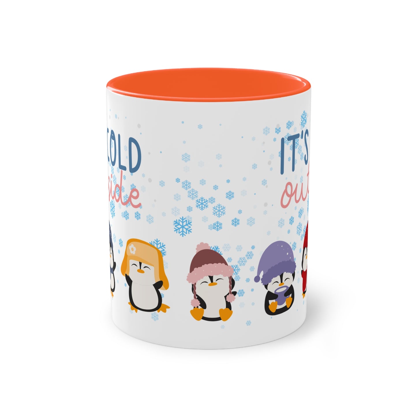 It´s cold outside - Zwei-Ton-Kaffeetasse