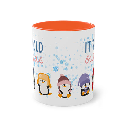 It´s cold outside - Zwei-Ton-Kaffeetasse