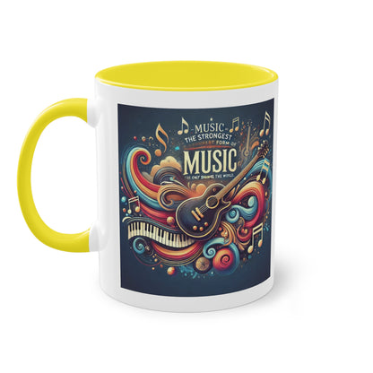 Music the strongest - Zwei-Ton-Kaffeetasse