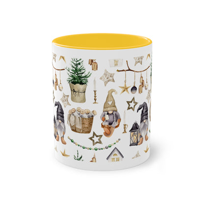 Weihnachtswichtel - Zwei-Ton-Kaffeetasse