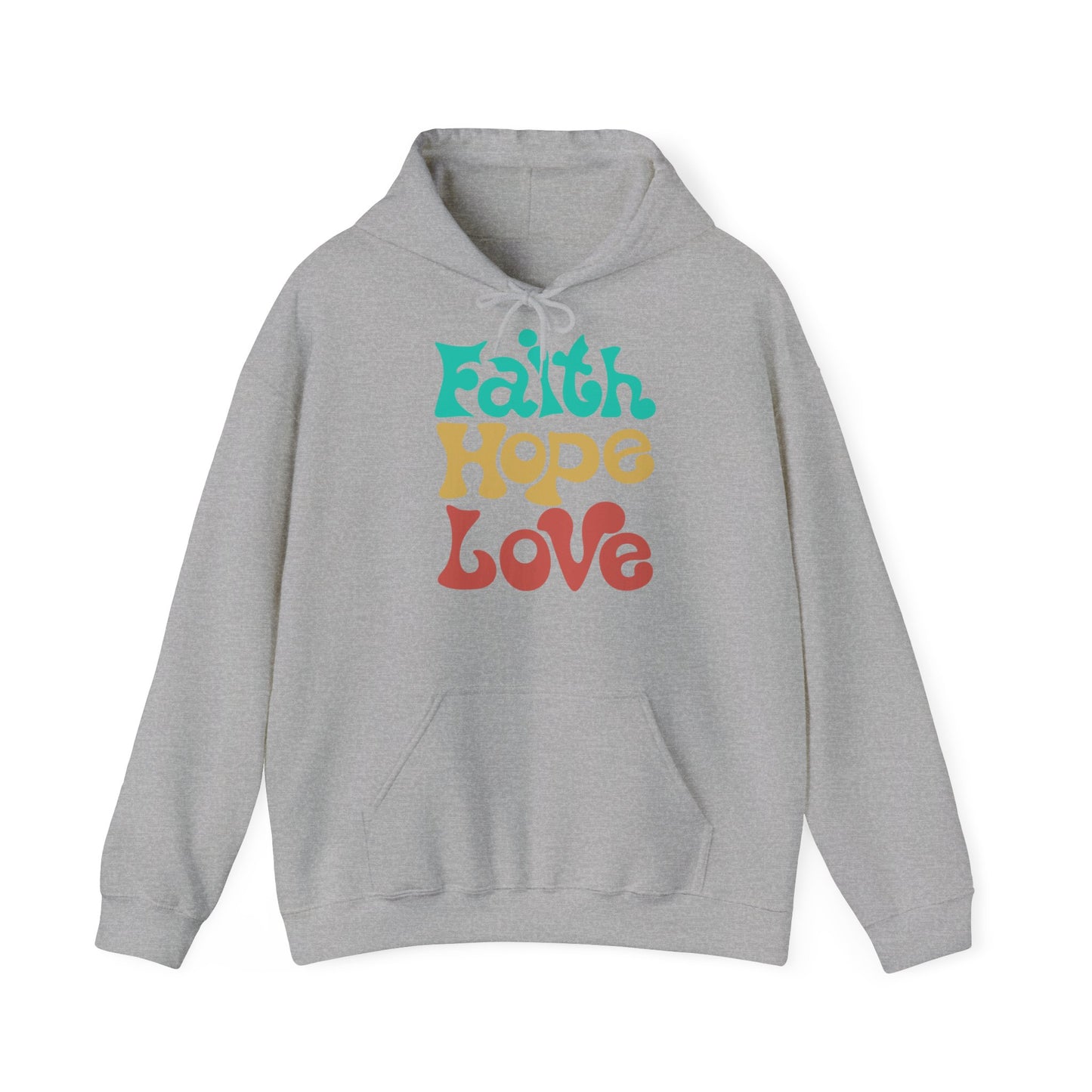 Unisex Hoodie - Faith, Hope, Love