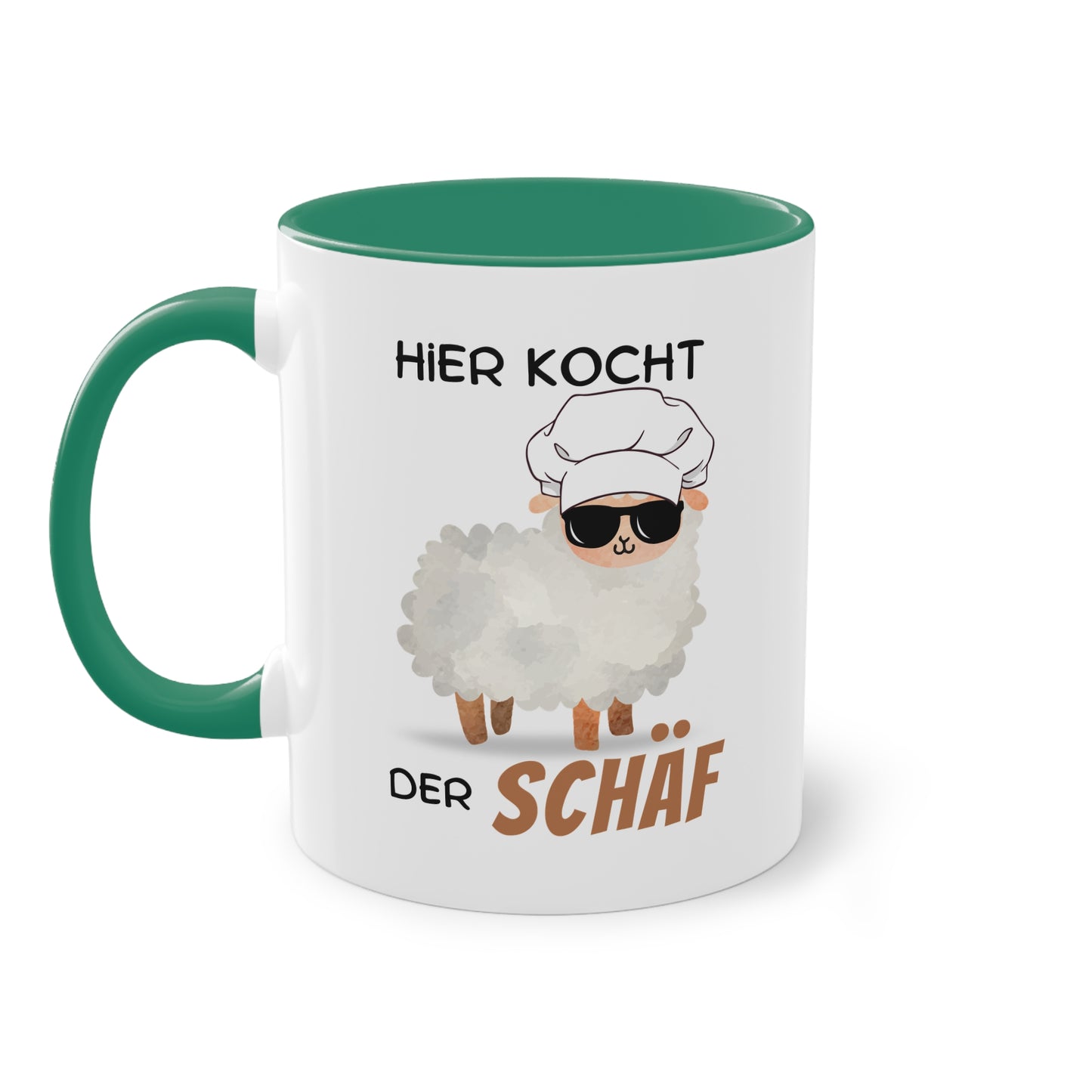 Hier kocht der Schäf - Zwei-Ton-Tasse