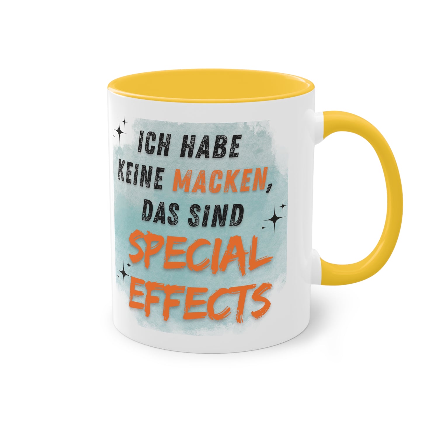 Ich habe keine Macken - Zwei-Ton-Kaffeetasse