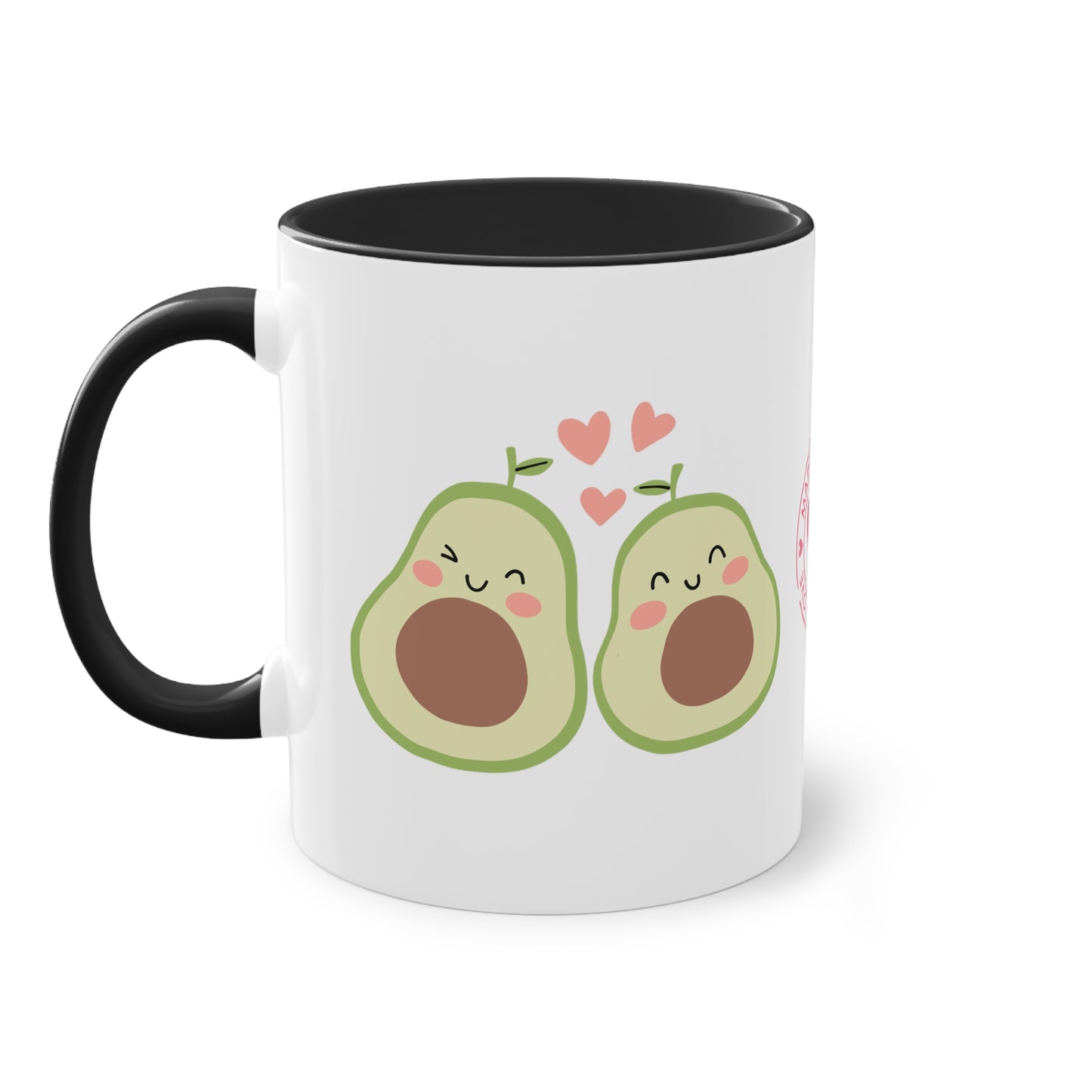 Avocado made with Love - Zwei-Ton-Kaffeetasse