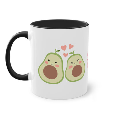 Avocado made with Love - Zwei-Ton-Kaffeetasse