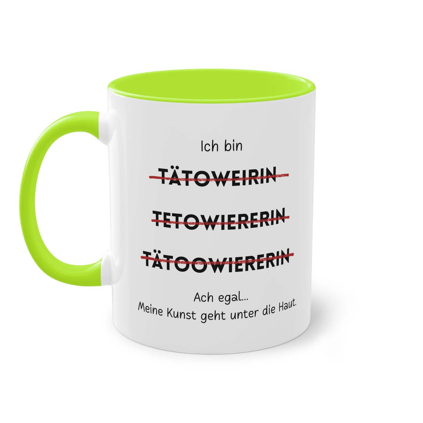 Ich bin Tätowiererin - Zwei-Ton-Tasse