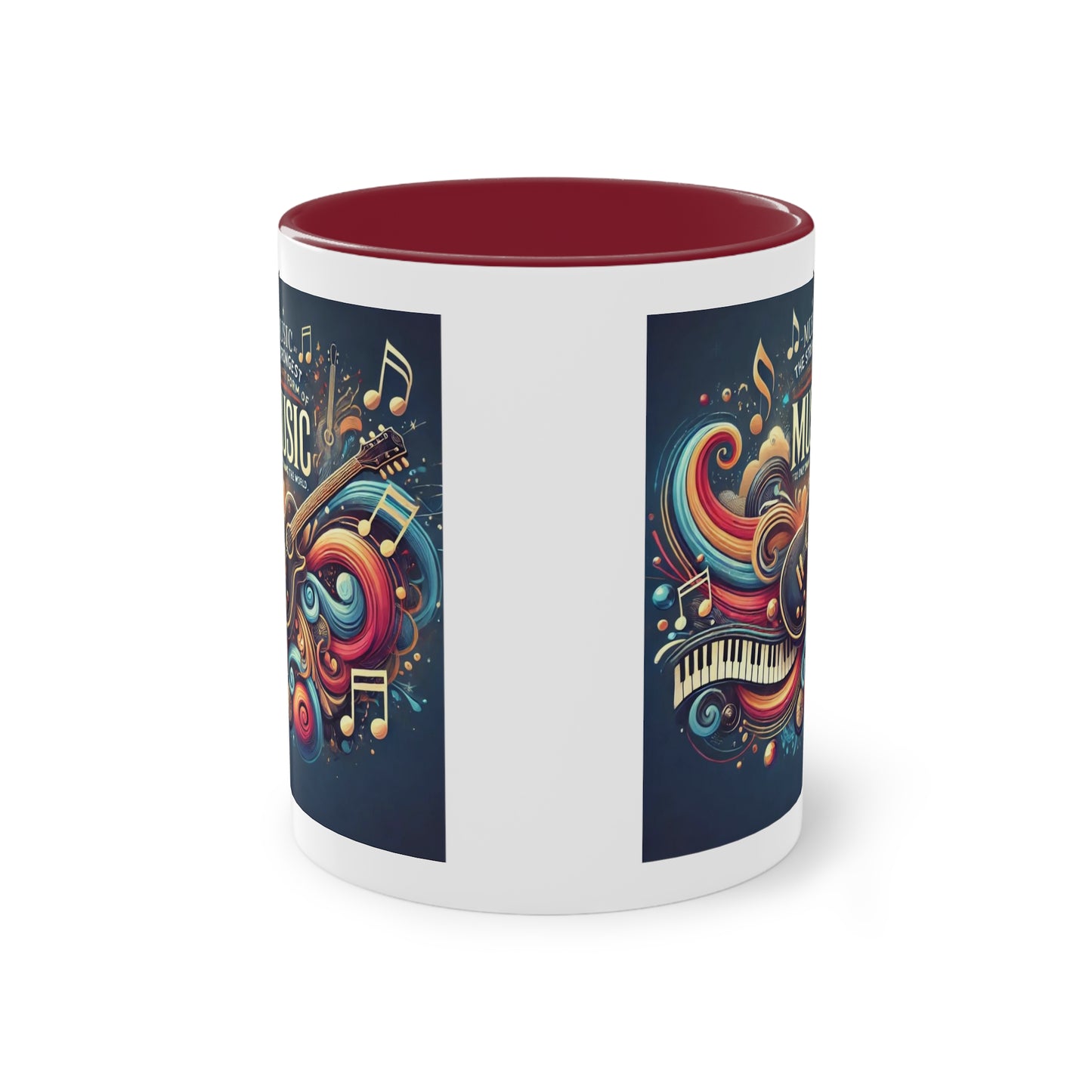 Music the strongest - Zwei-Ton-Kaffeetasse