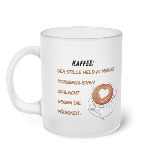 Kaffee: Der stille Held in meiner morgendlichen Schlacht (2) - Milchglas Tasse