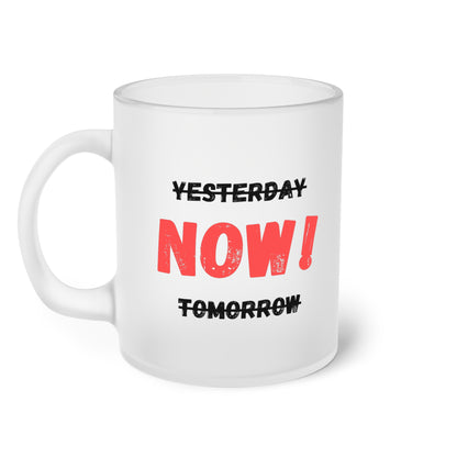 Yesterday, now, tomorrow (2) - Milchglas Tasse