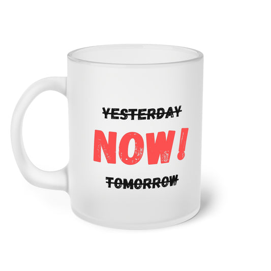 Yesterday, now, tomorrow (2) - Milchglas Tasse