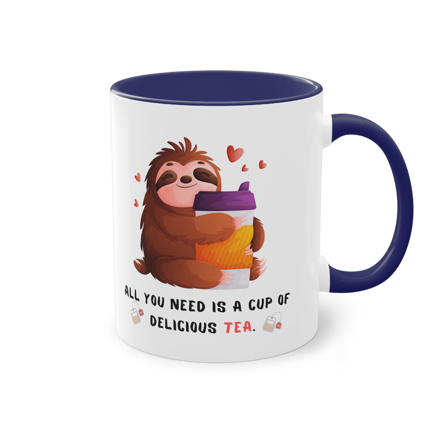 All you need is a cup of delicious tea - Zwei-Ton-Kaffeetasse