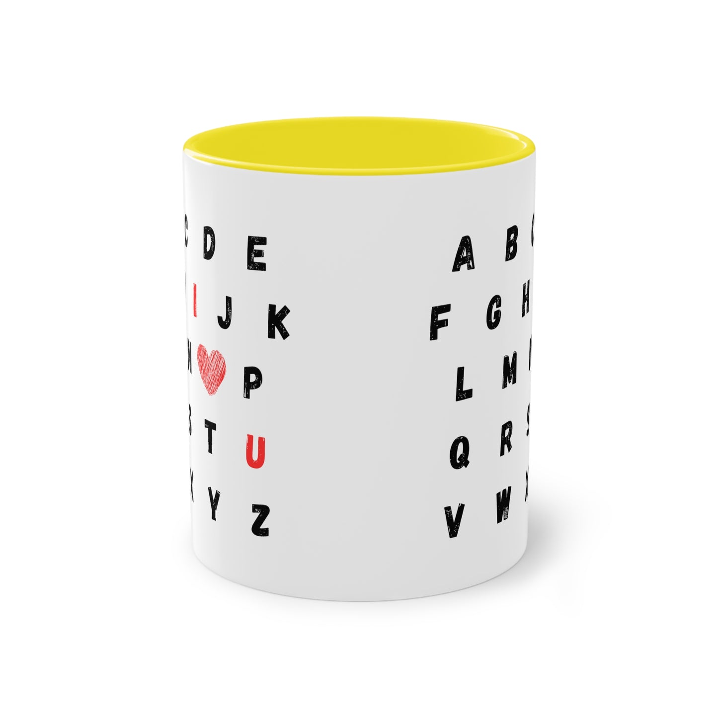 ABC I love you - Zwei-Ton-Kaffeetasse