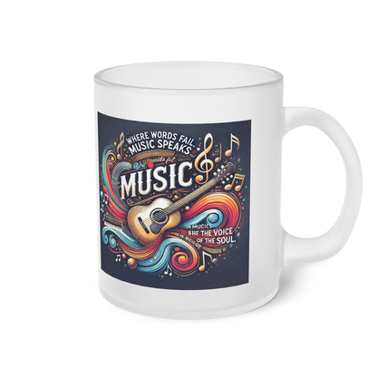 Where words fail music speaks (2) - Milchglas Tasse