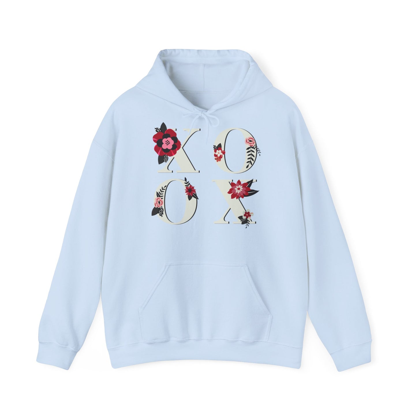 Unisex Hoodie - XOXO (with flowers)