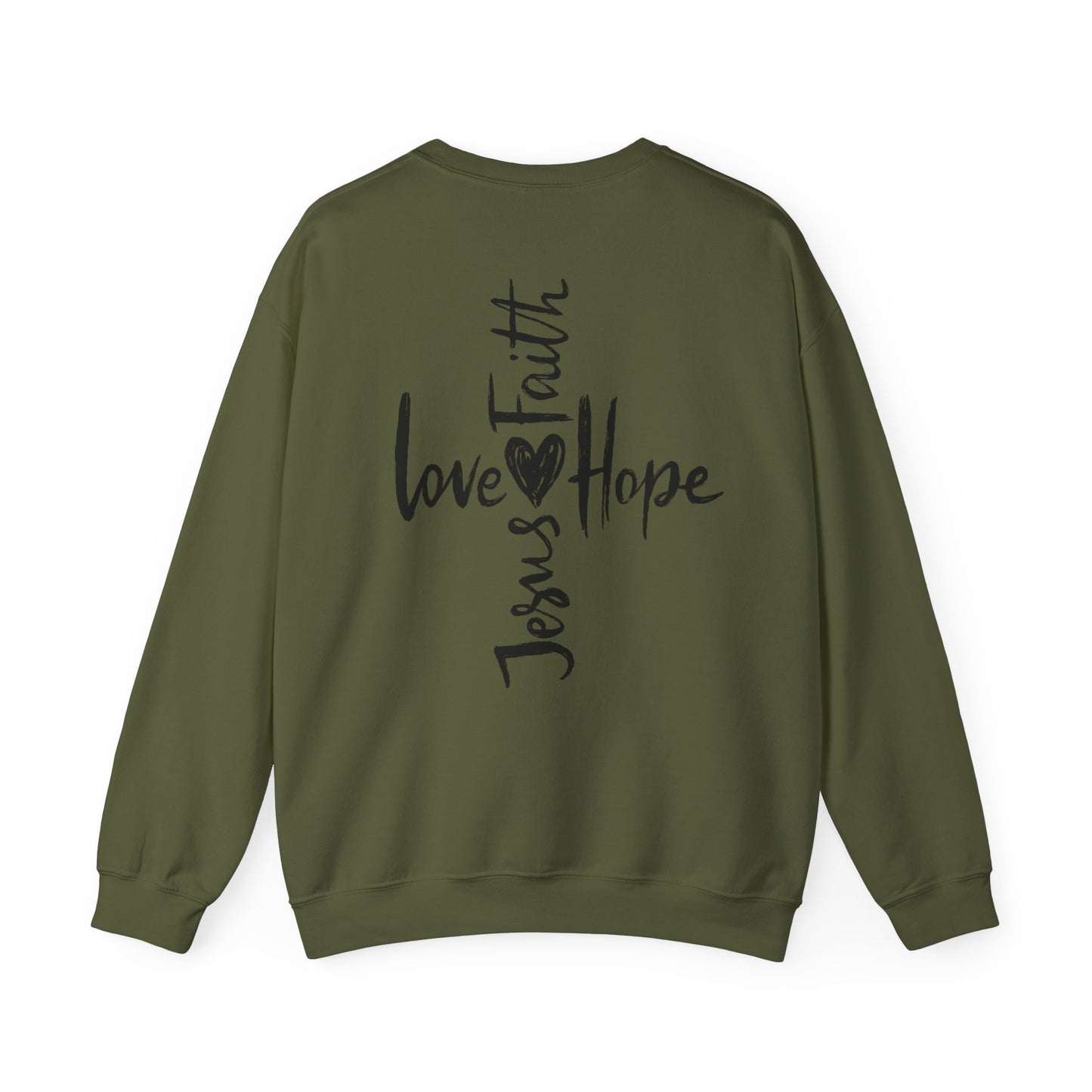 Unisex Sweatshirt - Faith, Love, Hope