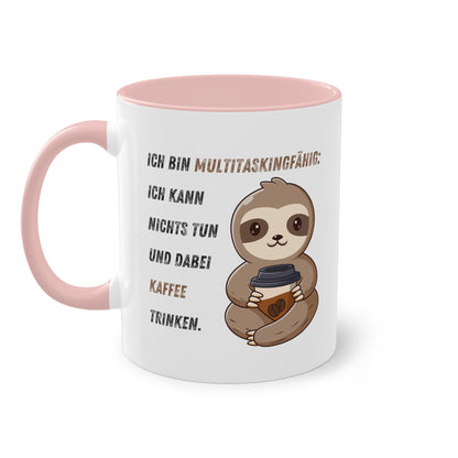 Ich bin multitaskingfähig.  - Zwei-Ton-Kaffeetasse