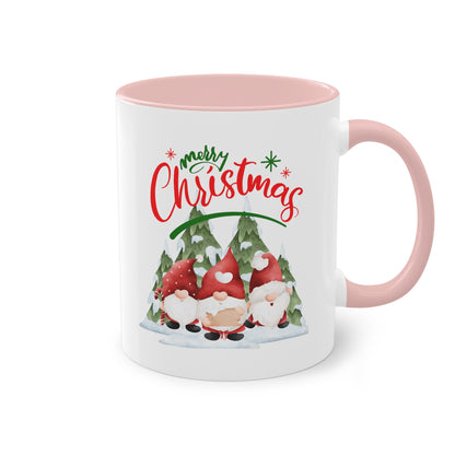 Wichtel Merry Christmas - Zwei-Ton-Kaffeetasse