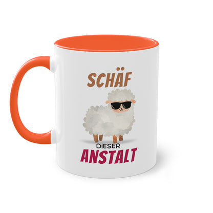 Schäf dieser Anstalt - Zwei-Ton-Tasse