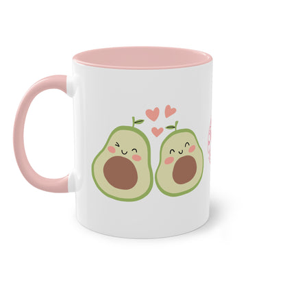 Avocado made with Love - Zwei-Ton-Kaffeetasse