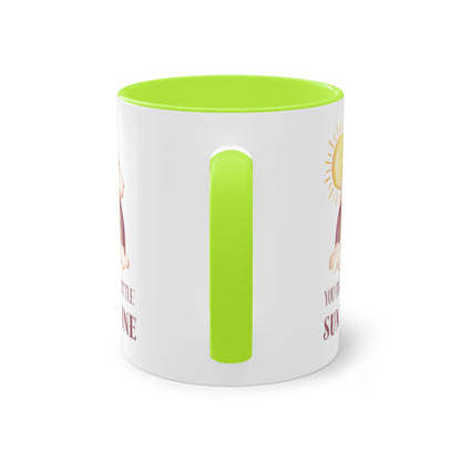 You are my little sunshine - Zwei-Ton-Kaffeetasse