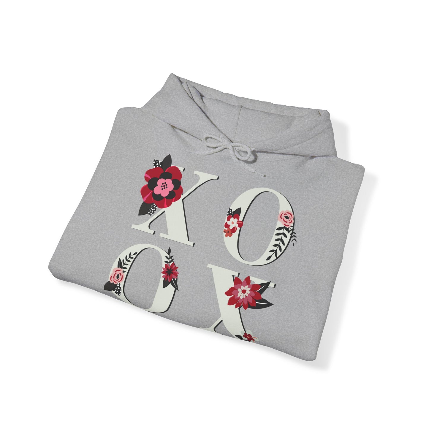 Unisex Hoodie - XOXO (with flowers)