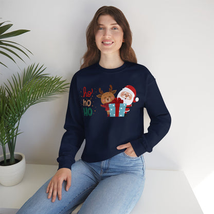 Ho ho ho Rentier und Santa  - Unisex Sweatshirt