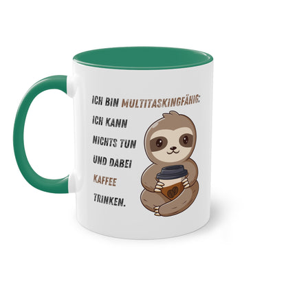 Ich bin multitaskingfähig.  - Zwei-Ton-Kaffeetasse