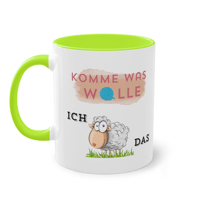 Komme was Wolle ich schaffe das - Zwei-Ton-Kaffeetasse