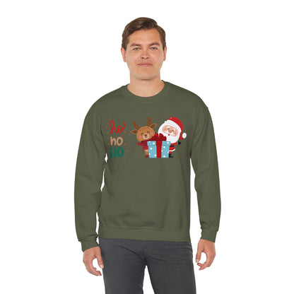 Ho ho ho Rentier und Santa  - Unisex Sweatshirt