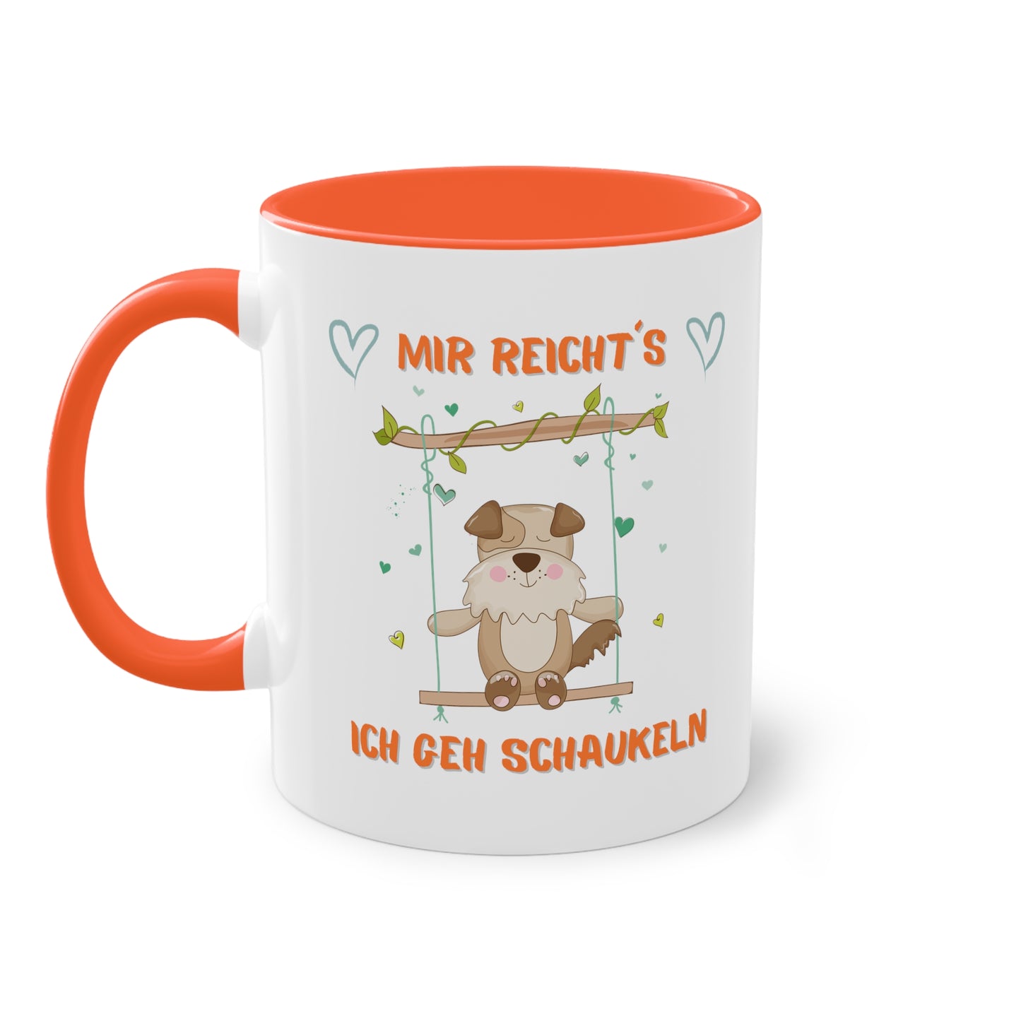 Mir reicht´s: Ich geh schaukeln - Zwei-Ton-Kaffeetasse