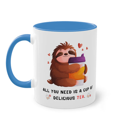 All you need is a cup of delicious tea - Zwei-Ton-Kaffeetasse