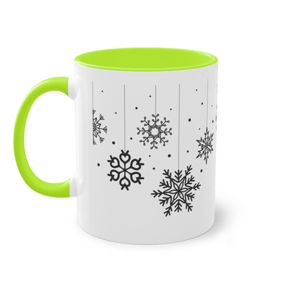 Schneeflöckchen - Zwei-Ton-Kaffeetasse