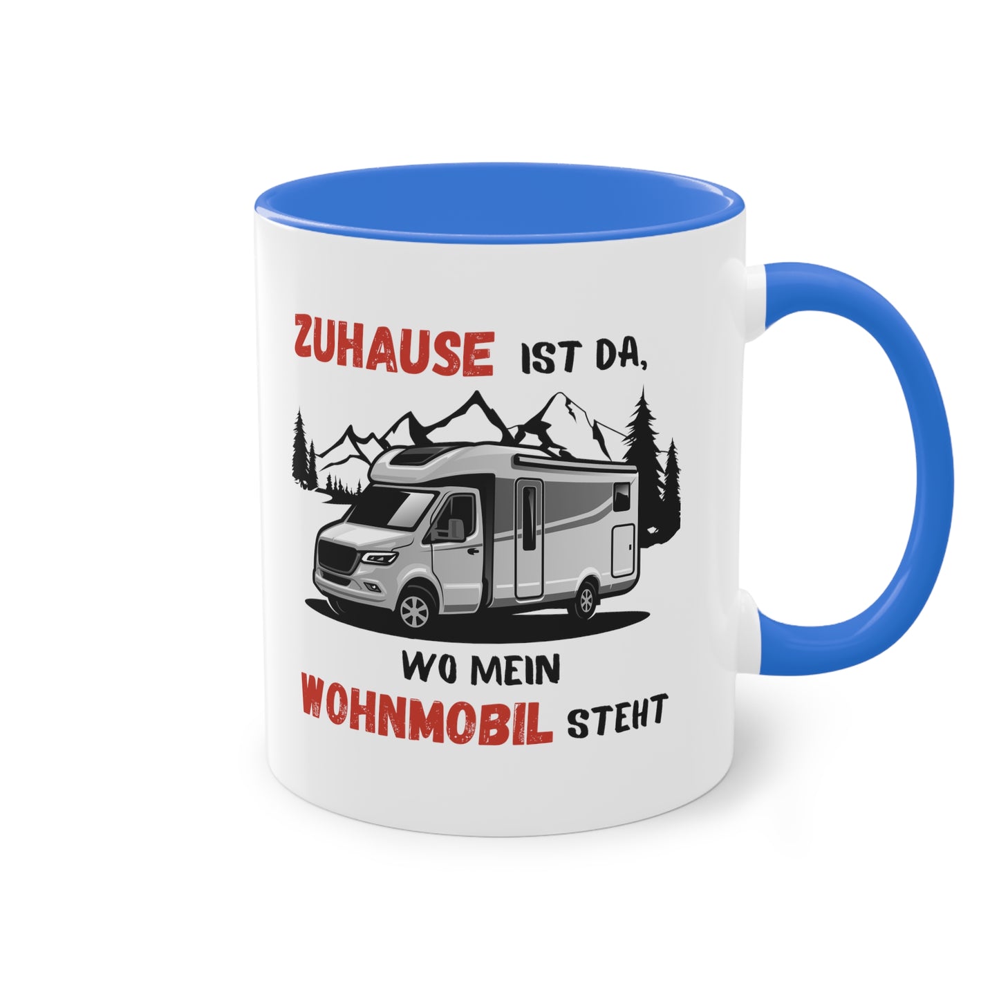 Zuhause ist da, wo mein Wohnmobil steht - Zwei-Ton-Kaffeetasse