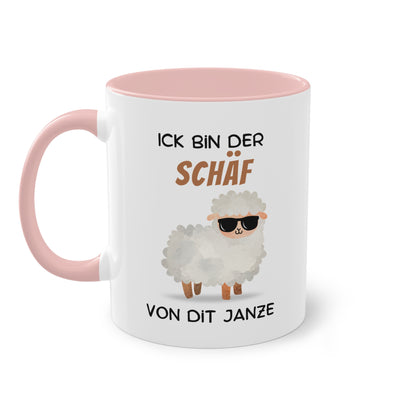 Ick bin der Schäf von dit Janze - Zwei-Ton-Tasse