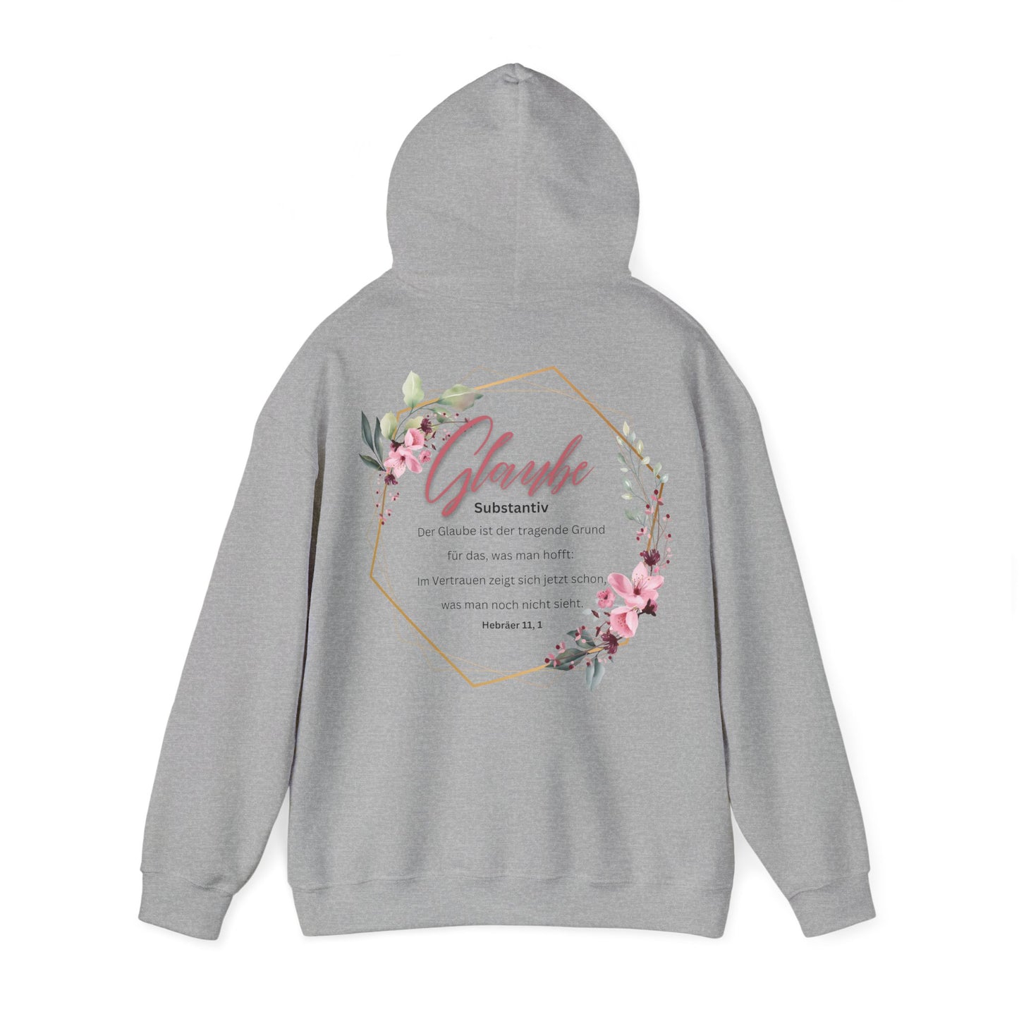 Glaube Substantiv (rosa) - Unisex Hoodie