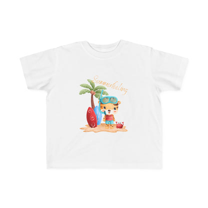 Summerfeeling (Sommergefühle) - Kleinkind-T-Shirt aus Feinjersey