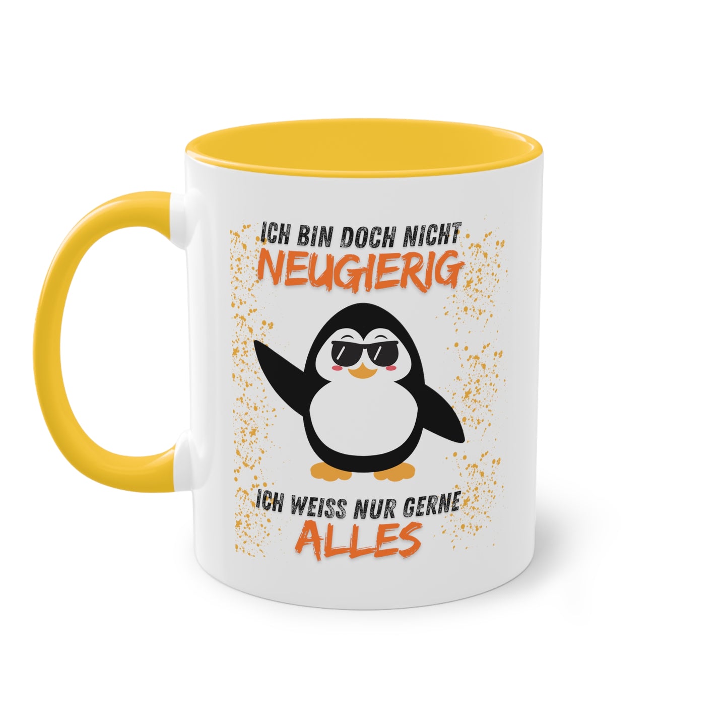 Ich bin doch nicht neugierig - Zwei-Ton-Kaffeetasse