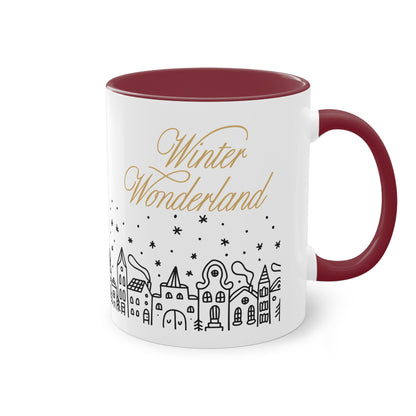 Winter-Wonderland - Zwei-Ton-Kaffeetasse